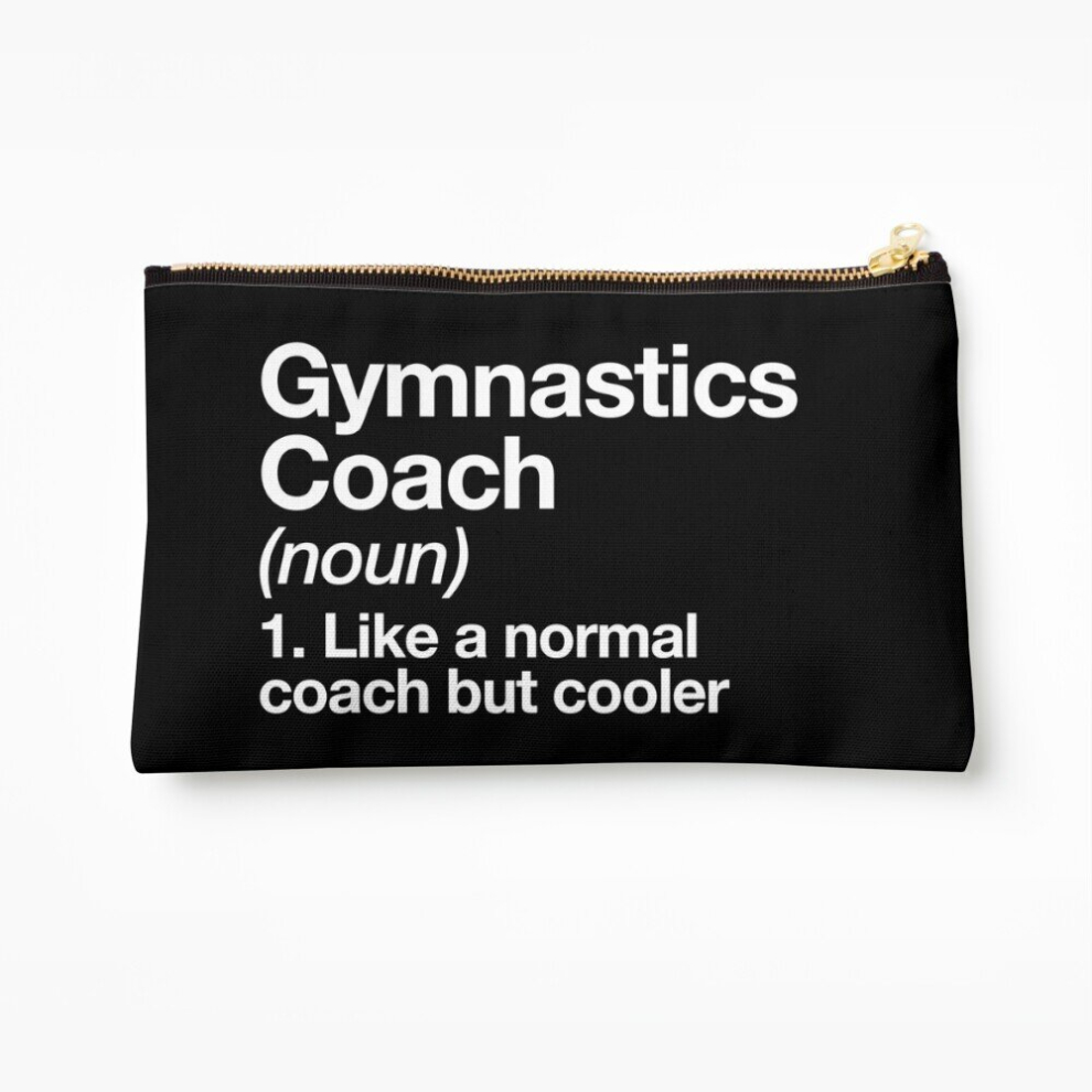 Whibos Makeup Bag Gymnastics Coach Funny Definition Trainer Gift Design Cosmetic Organizer Tyvek Paper Bags Zipper Pouch