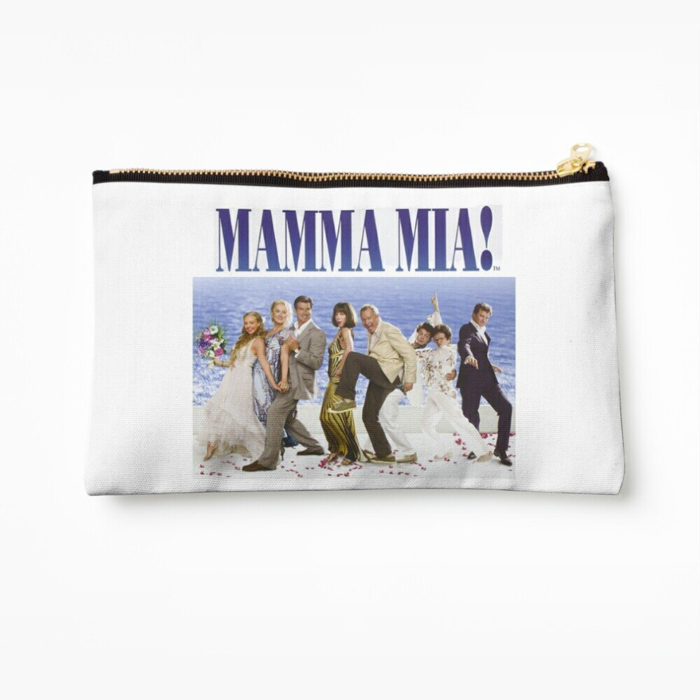 Whibos Makeup Bag Mamma Mia Cast Poster Cosmetic Organizer Tyvek Paper Bags Zipper Pouch