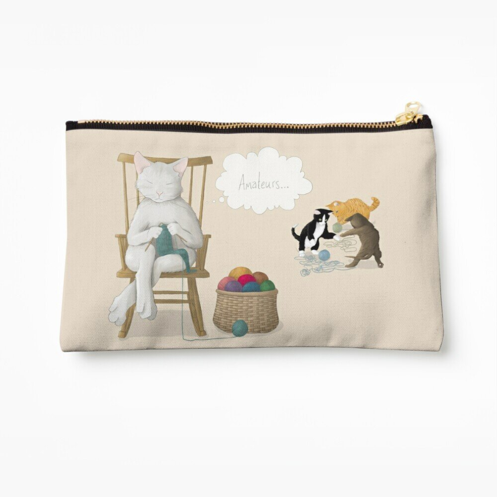 Whibos Makeup Bag Of Cats And Yarn Cosmetic Organizer Tyvek Paper Bags Zipper Pouch