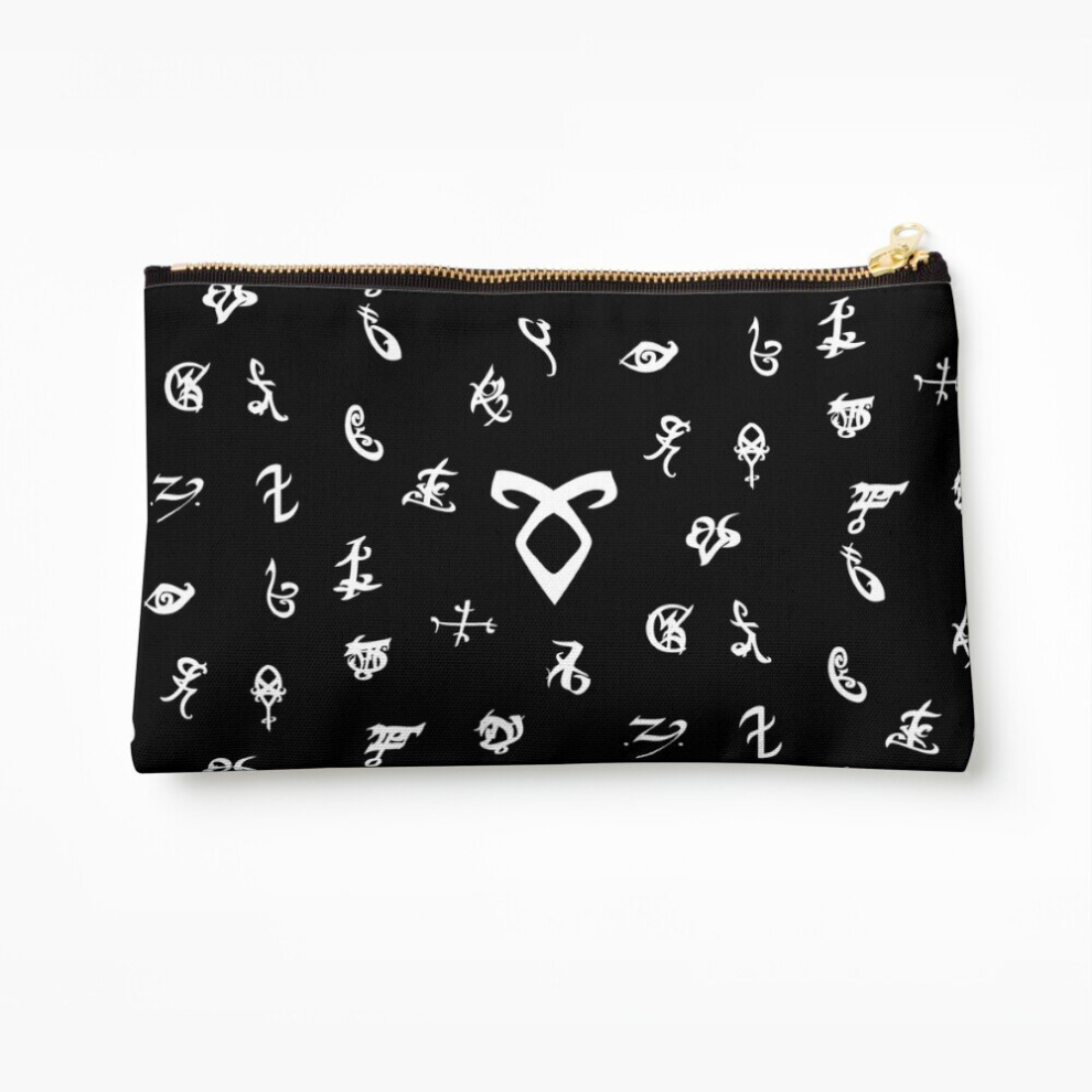 Whibos Makeup Bag Runes Cosmetic Organizer Tyvek Paper Bags Zipper Pouch