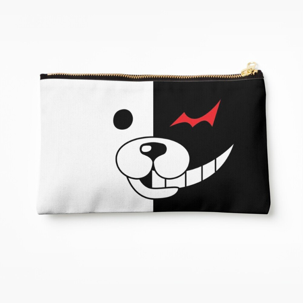 Whibos Makeup Bag Danganronpa - Monokuma Cosmetic Organizer Tyvek Paper Bags Zipper Pouch