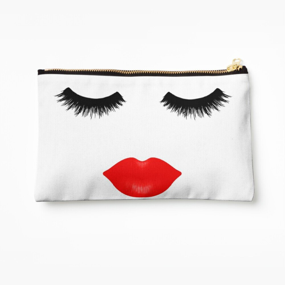 Whibos Makeup Bag Lips And Lashes Cosmetic Organizer Tyvek Paper Bags Zipper Pouch