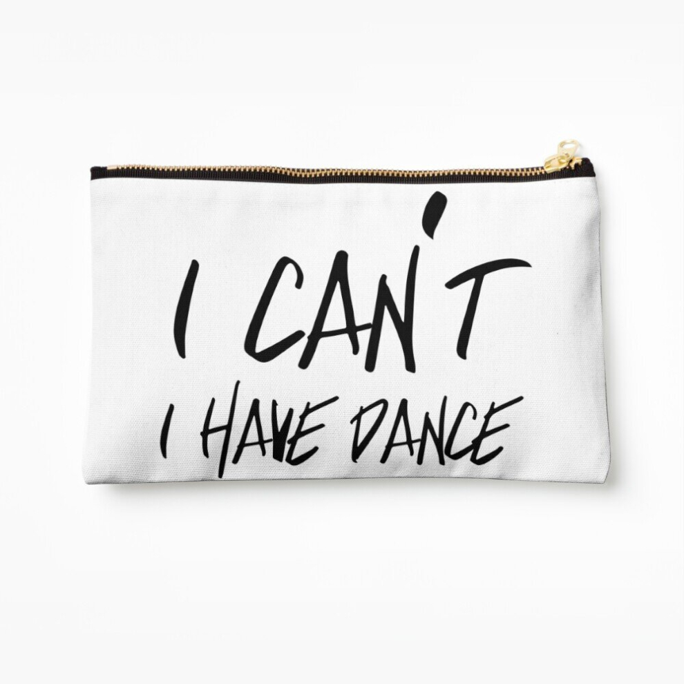 Whibos Makeup Bag I Can't I Have Dance Cosmetic Organizer Tyvek Paper Bags Zipper Pouch