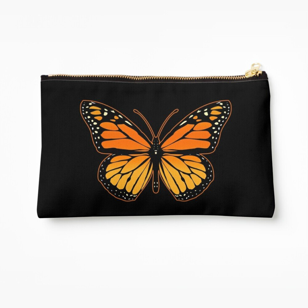 Whibos Makeup Bag Monarch Butterfly Cosmetic Organizer Tyvek Paper Bags Zipper Pouch