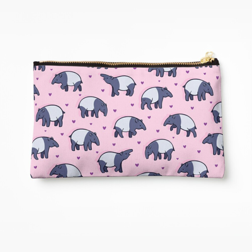 Makeup Bag Tiny Tapirs Cosmetic Organizer Tyvek Paper Bags Zipper Pouch