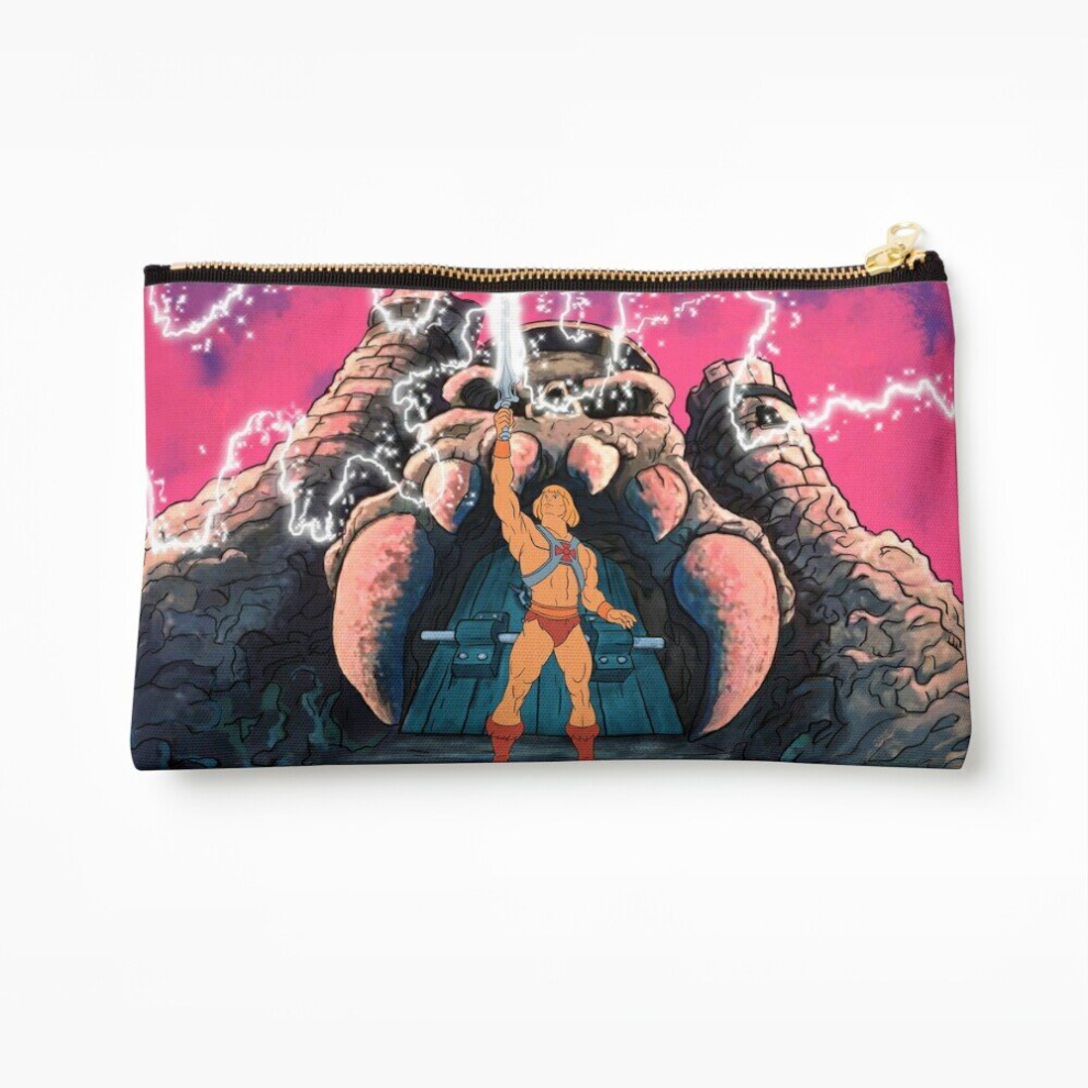 Whibos Makeup Bag He-Man Transform Tribute Cosmetic Organizer Tyvek Paper Bags Zipper Pouch