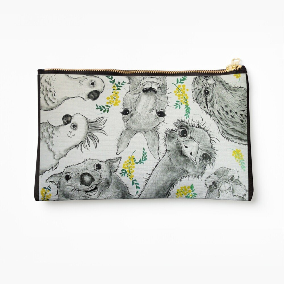 Whibos Makeup Bag Australian Menagerie Cosmetic Organizer Tyvek Paper Bags Zipper Pouch