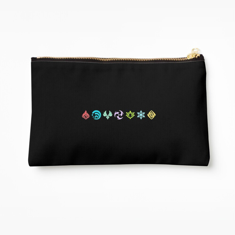Whibos Makeup Bag Genshin Visions Cosmetic Organizer Tyvek Paper Bags Zipper Pouch