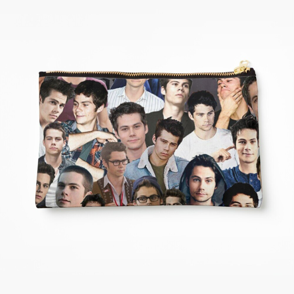 Whibos Makeup Bag Dylan O'brien Collage Cosmetic Organizer Tyvek Paper Bags Zipper Pouch