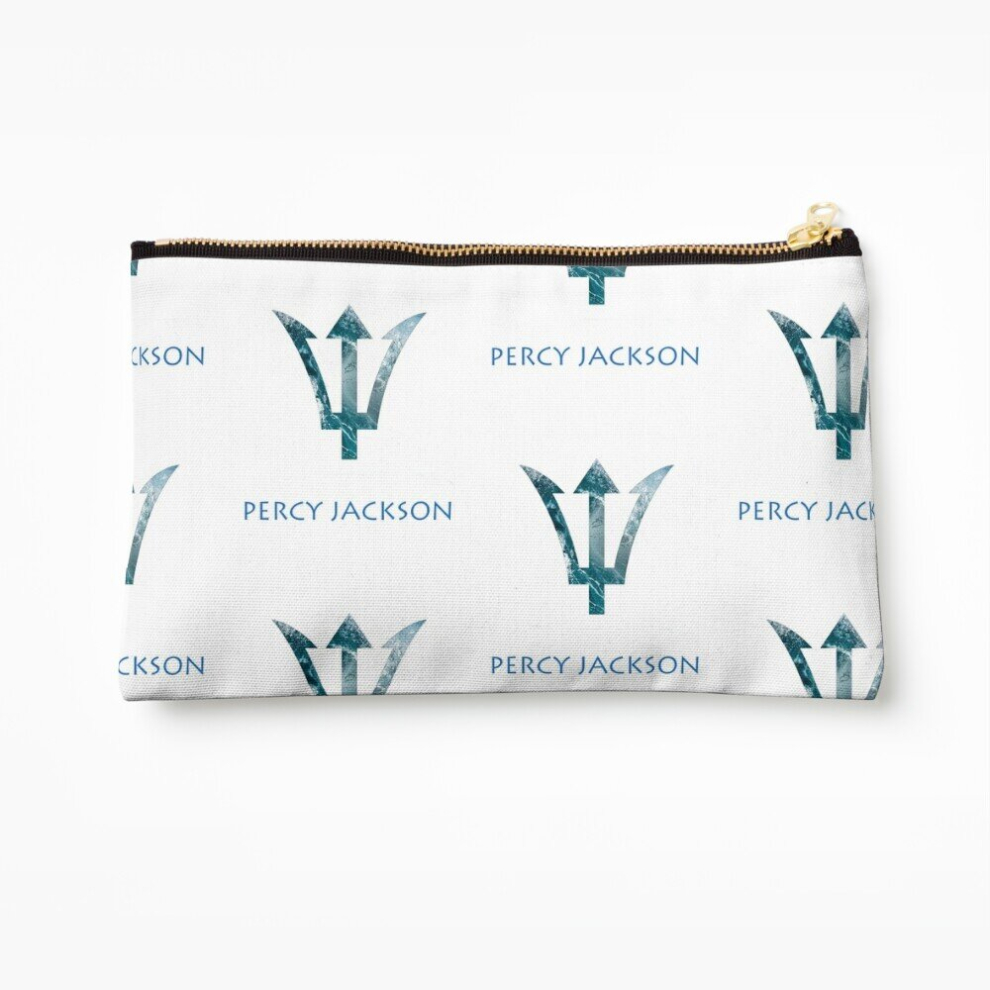 Whibos Makeup Bag Percy Jackson- Trident Cosmetic Organizer Tyvek Paper Bags Zipper Pouch