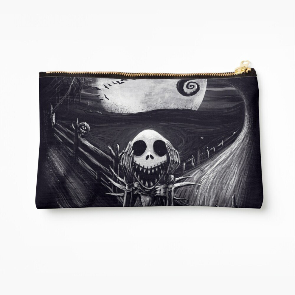 Whibos Makeup Bag The Scream Before Christmas Cosmetic Organizer Tyvek Paper Bags Zipper Pouch