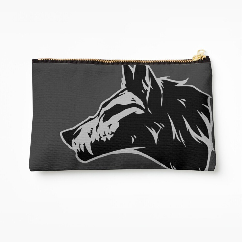 Whibos Makeup Bag Wolf Skull Cosmetic Organizer Tyvek Paper Bags Zipper Pouch