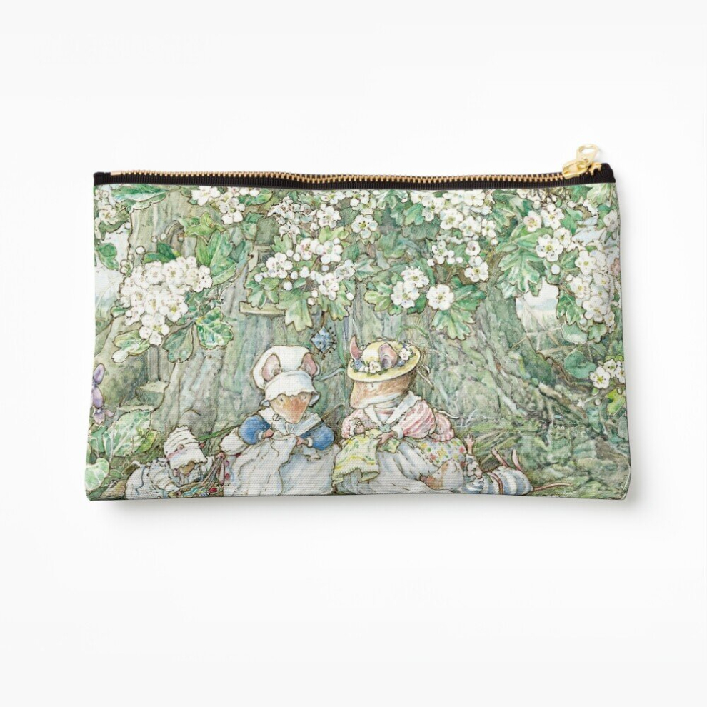Whibos Makeup Bag Brambly Hedge - Hawthorn Blossom And Babies Cosmetic Organizer Tyvek Paper Bags Zipper Pouch