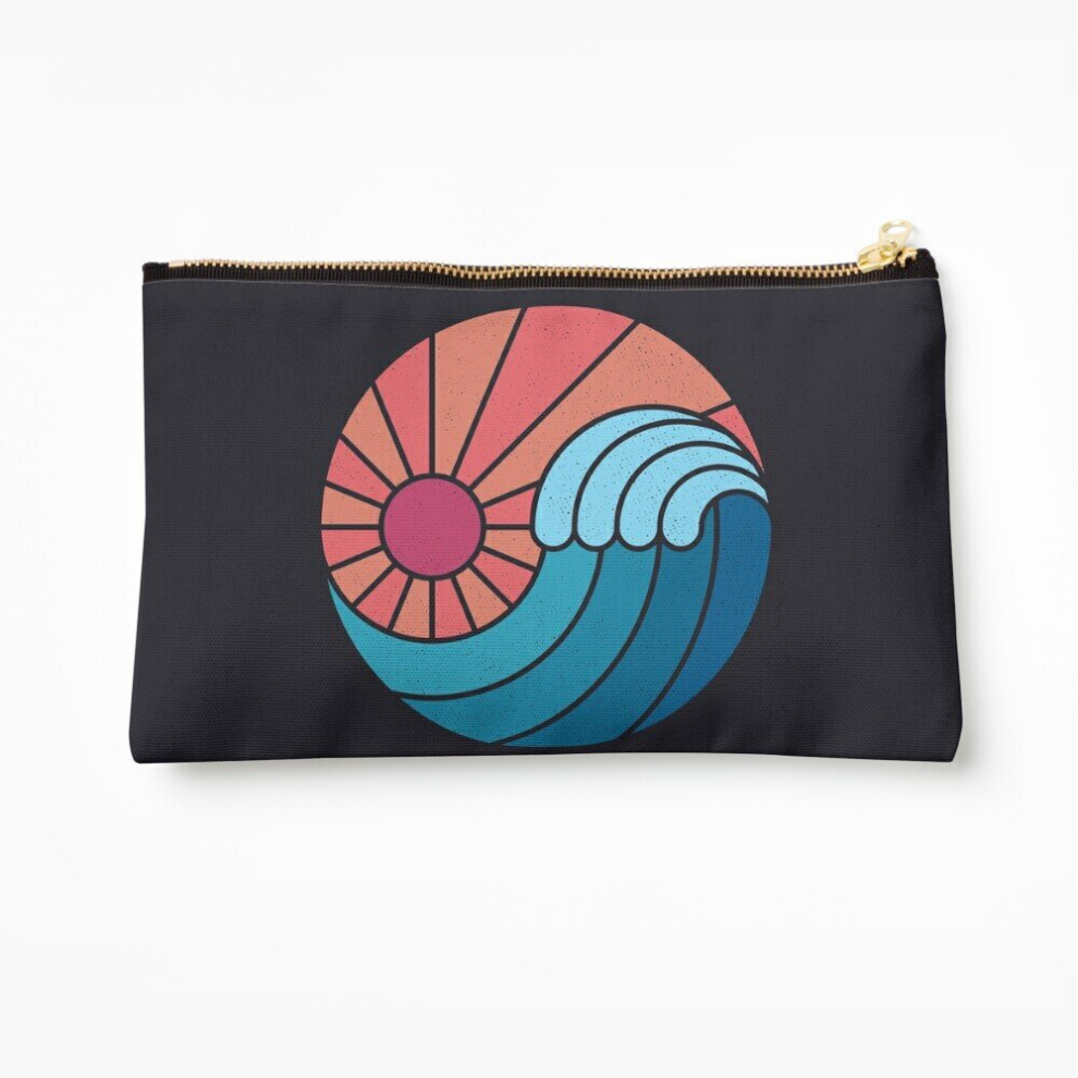 Whibos Makeup Bag Sun Sea Cosmetic Organizer Tyvek Paper Bags Zipper Pouch