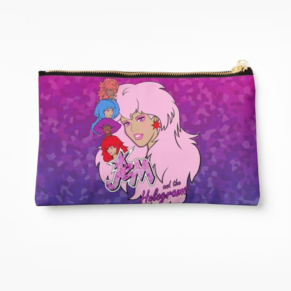 Whibos Makeup Bag Jem And The Holograms Cosmetic Organizer Tyvek Paper Bags Zipper Pouch