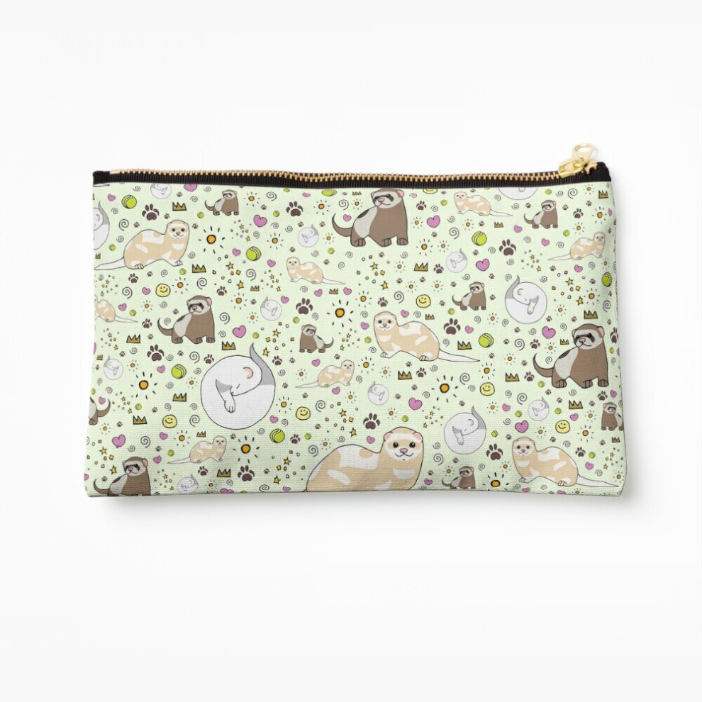 Whibos Makeup Bag Ferret Magic Cosmetic Organizer Tyvek Paper Bags Zipper Pouch