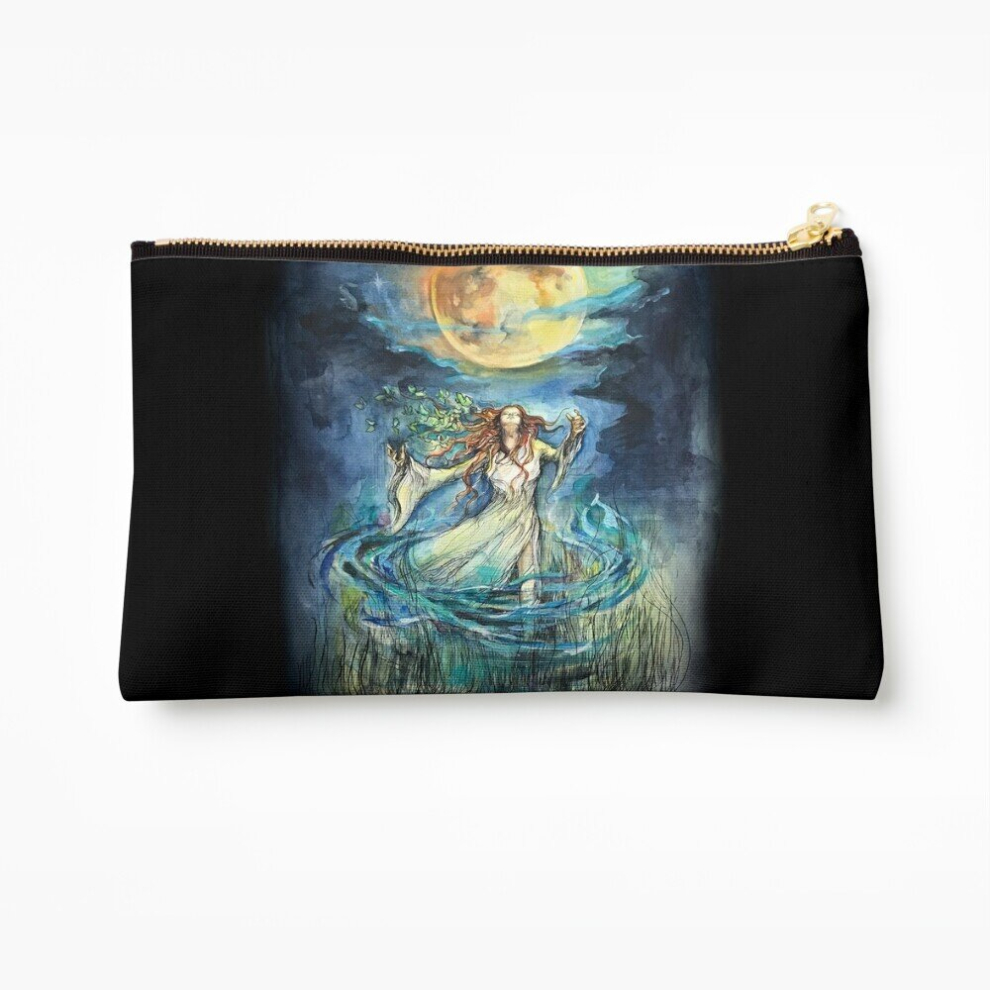 Whibos Makeup Bag The Moon Cosmetic Organizer Tyvek Paper Bags Zipper Pouch
