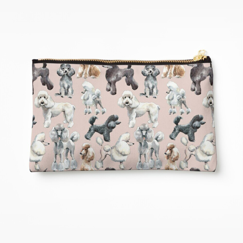 Whibos Makeup Bag Oodles Of Poodles Cosmetic Organizer Tyvek Paper Bags Zipper Pouch
