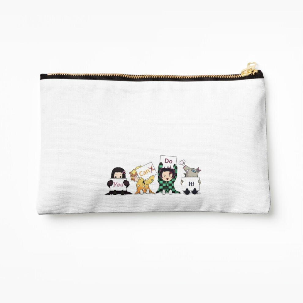 Whibos Makeup Bag You Can Do It! Cosmetic Organizer Tyvek Paper Bags Zipper Pouch