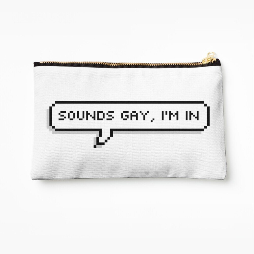 Whibos Makeup Bag Sounds Gay, I'm In Cosmetic Organizer Tyvek Paper Bags Zipper Pouch