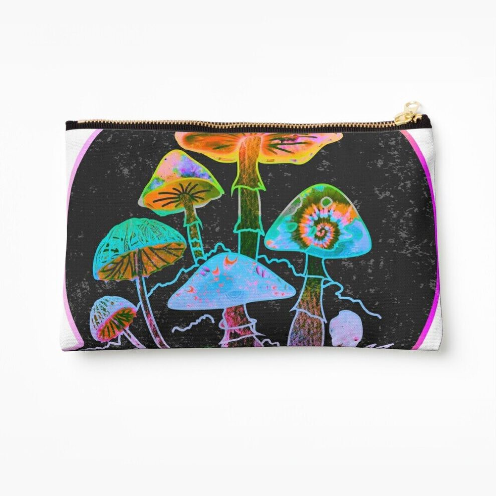 Whibos Makeup Bag Garden Of Shrooms 2020 Cosmetic Organizer Tyvek Paper Bags Zipper Pouch