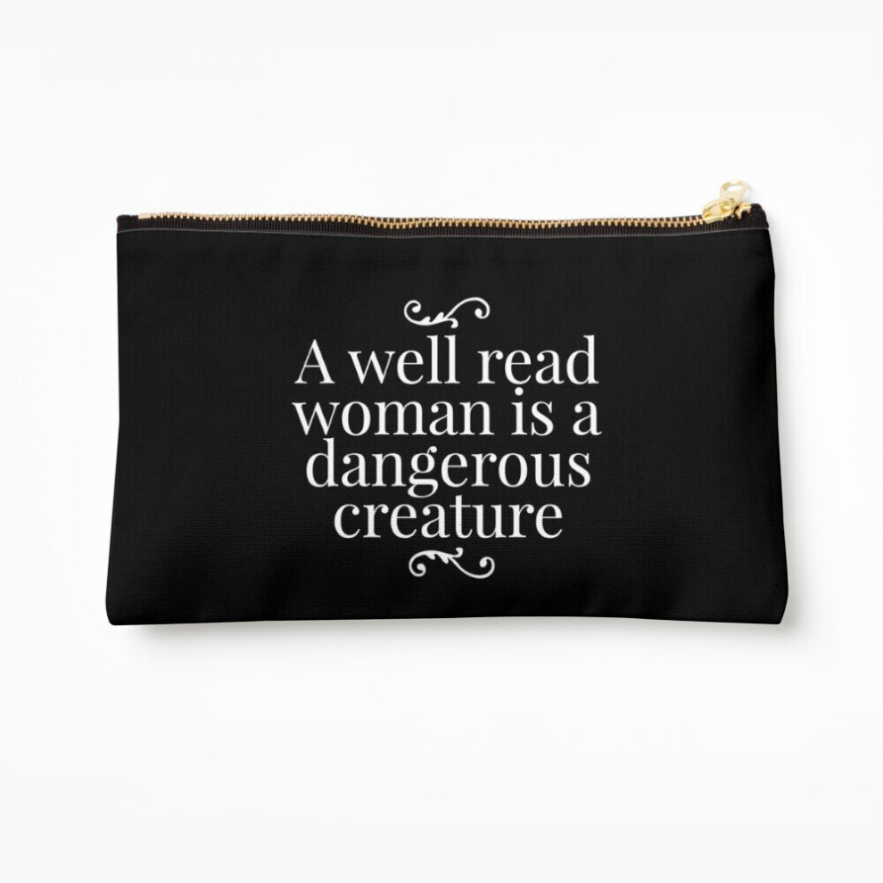 Whibos Makeup Bag A Well Read Woman Cosmetic Organizer Tyvek Paper Bags Zipper Pouch