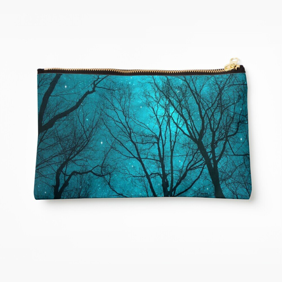 Whibos Makeup Bag Stars Can't Shine Without Darkness Cosmetic Organizer Tyvek Paper Bags Zipper Pouch