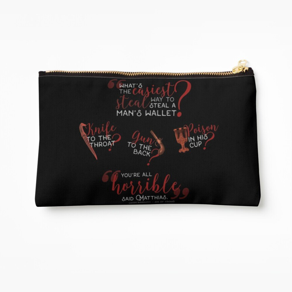 Whibos Makeup Bag The Easiest Way... - Six Of Crows Cosmetic Organizer Tyvek Paper Bags Zipper Pouch