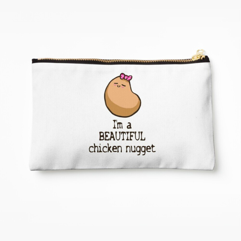 Whibos Makeup Bag You Are A Beautiful Chicken Nugget Cosmetic Organizer Tyvek Paper Bags Zipper Pouch