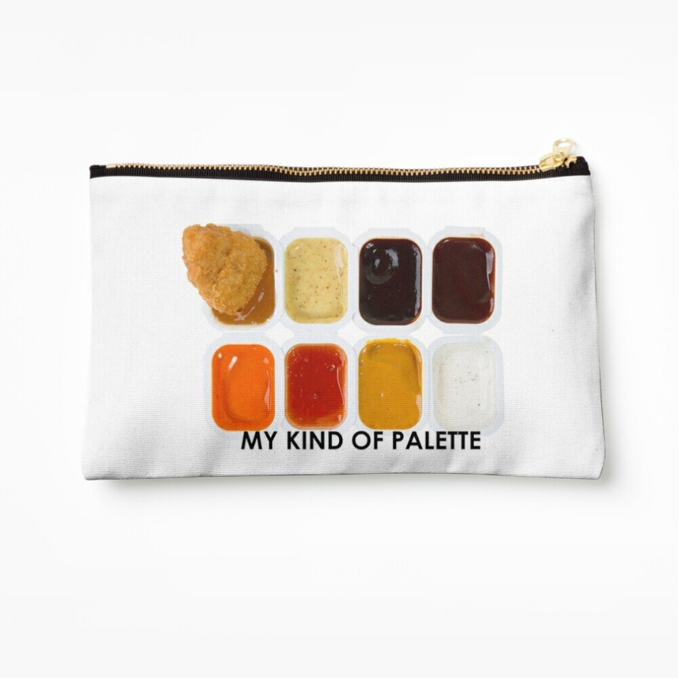 Whibos Makeup Bag Chicken Nugget Palette Cosmetic Organizer Tyvek Paper Bags Zipper Pouch