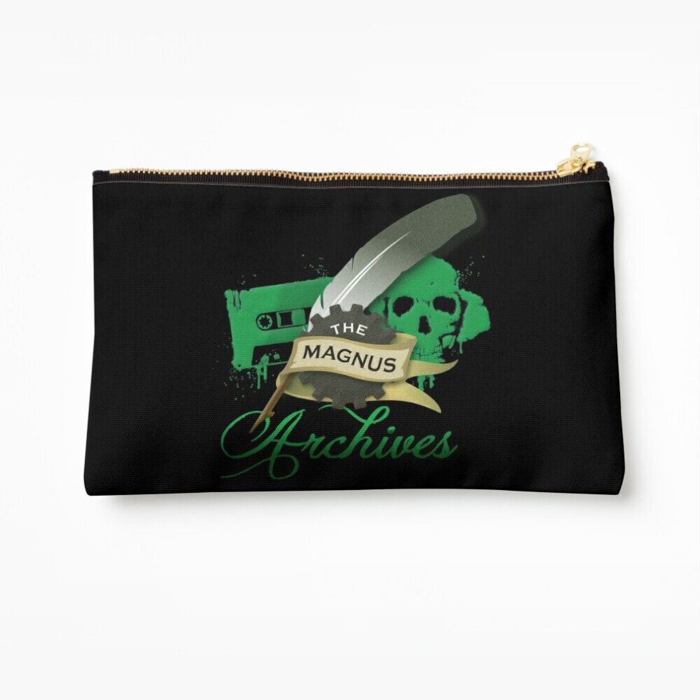 Whibos Makeup Bag The Magnus Archives Logo Cosmetic Organizer Tyvek Paper Bags Zipper Pouch