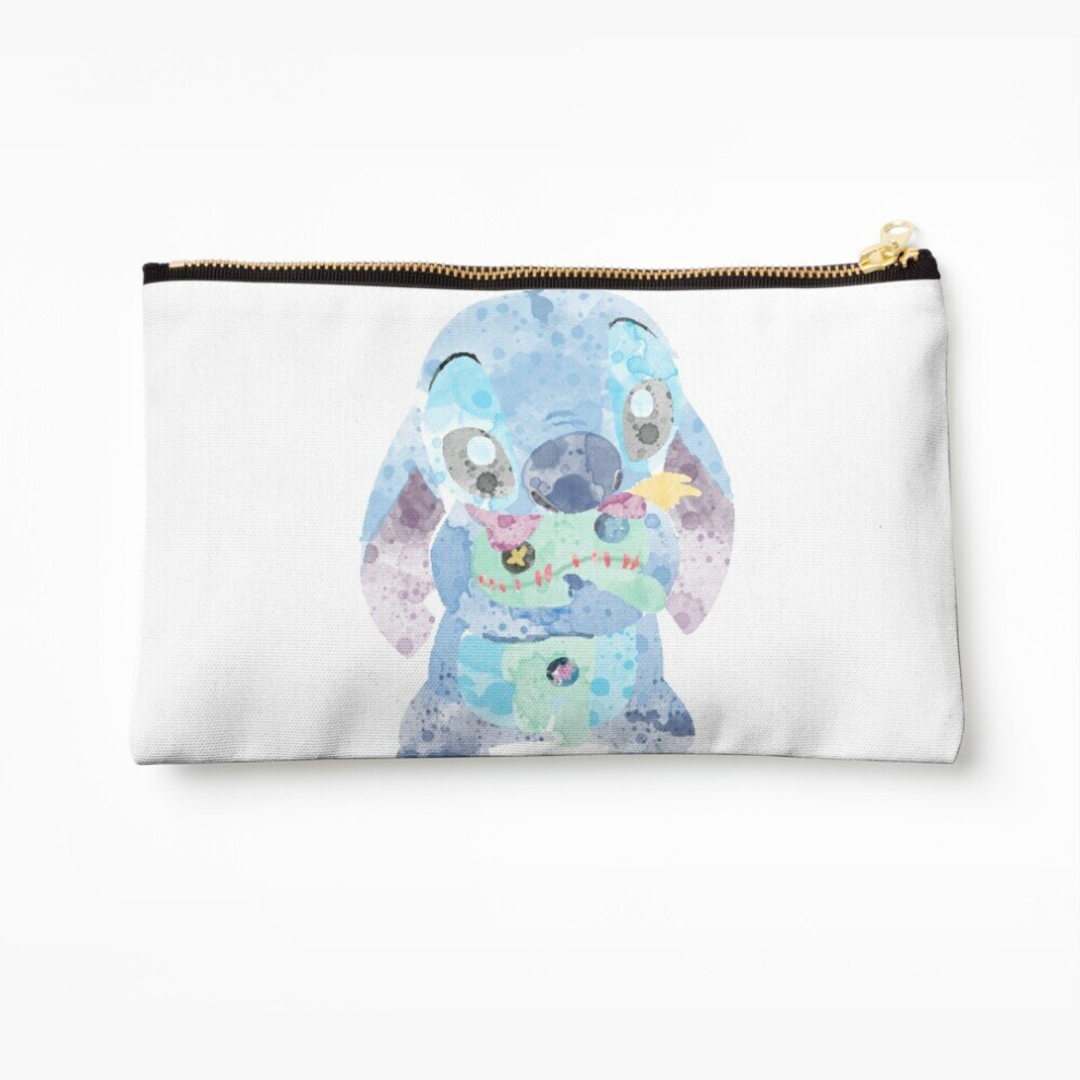 Whibos Makeup Bag Watercolor Stitch Cosmetic Organizer Tyvek Paper Bags Zipper Pouch