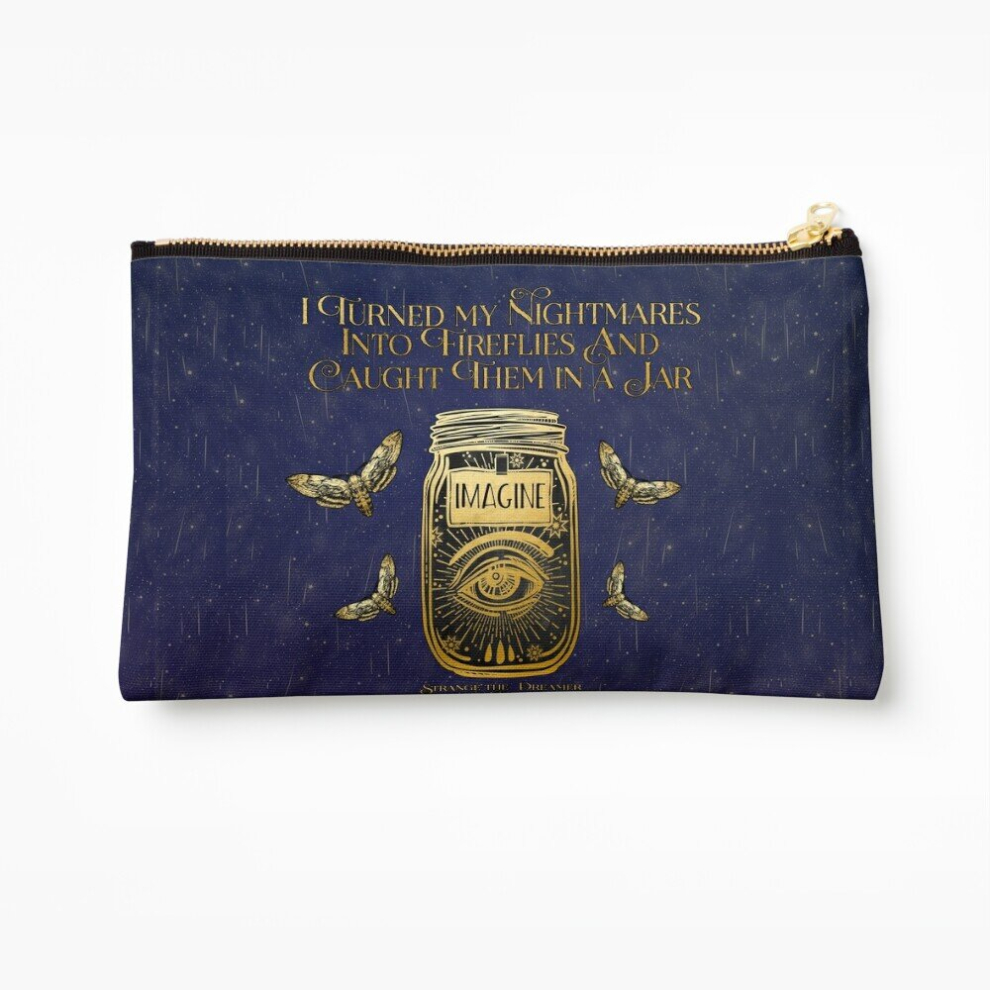 Whibos Makeup Bag I Turned My Nightmares Into Fireflies Cosmetic Organizer Tyvek Paper Bags Zipper Pouch