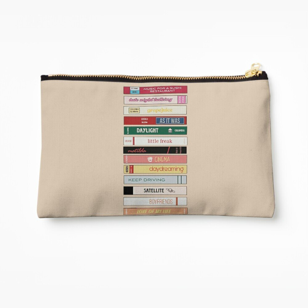 Whibos Makeup Bag Harry's House Bookshelf Cosmetic Organizer Tyvek Paper Bags Zipper Pouch