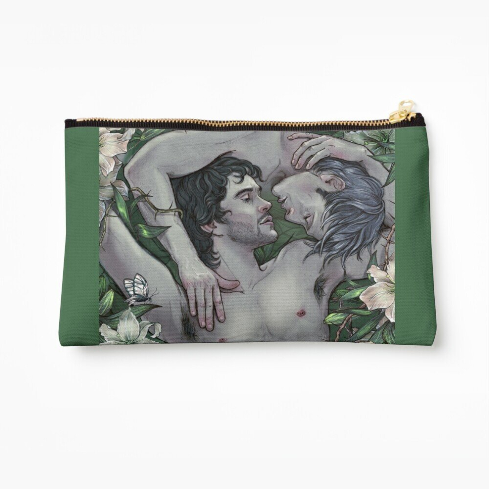 Whibos Makeup Bag Where The Wild Lilies Grow Cosmetic Organizer Tyvek Paper Bags Zipper Pouch