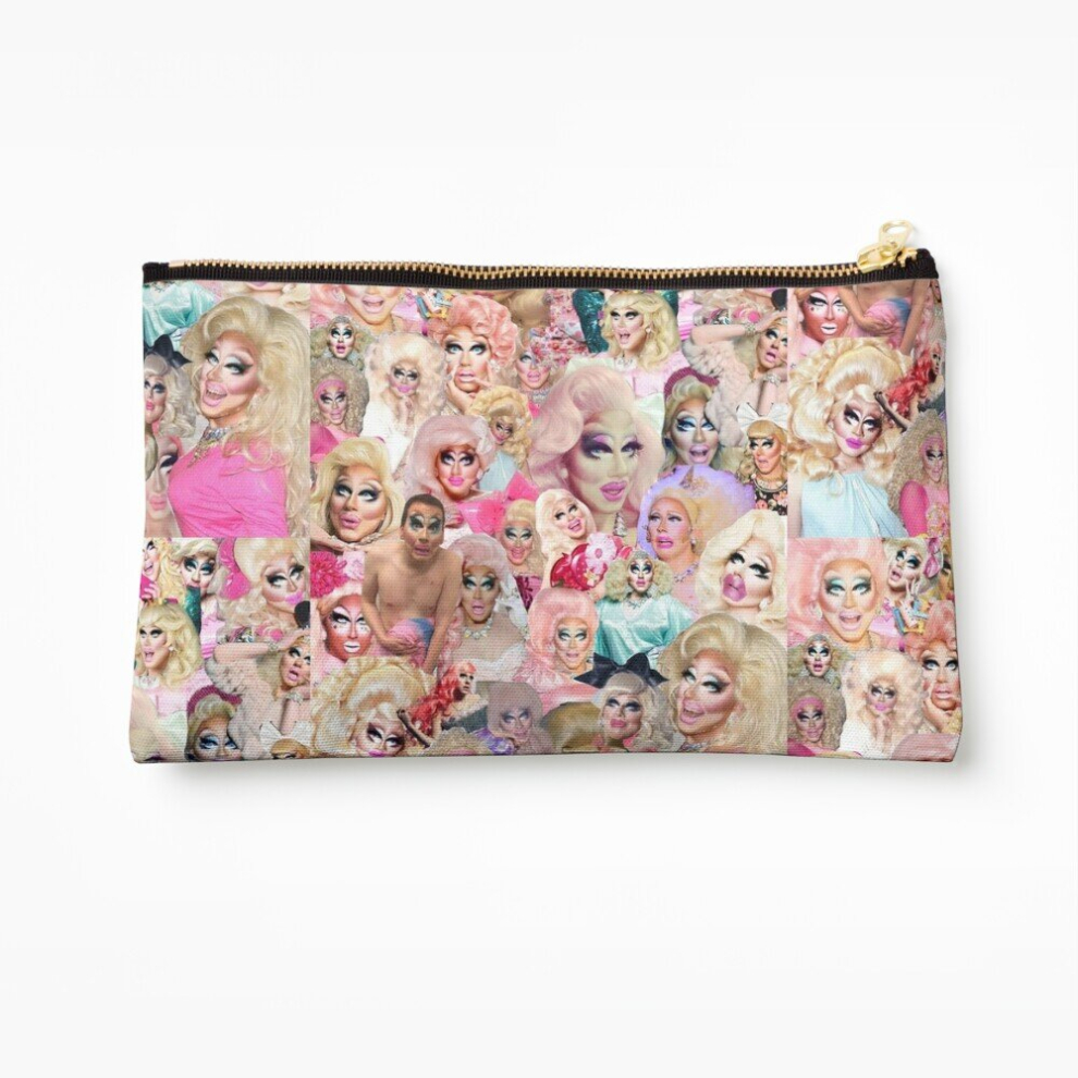 Whibos Makeup Bag Trixie Mattel Collage Cosmetic Organizer Tyvek Paper Bags Zipper Pouch