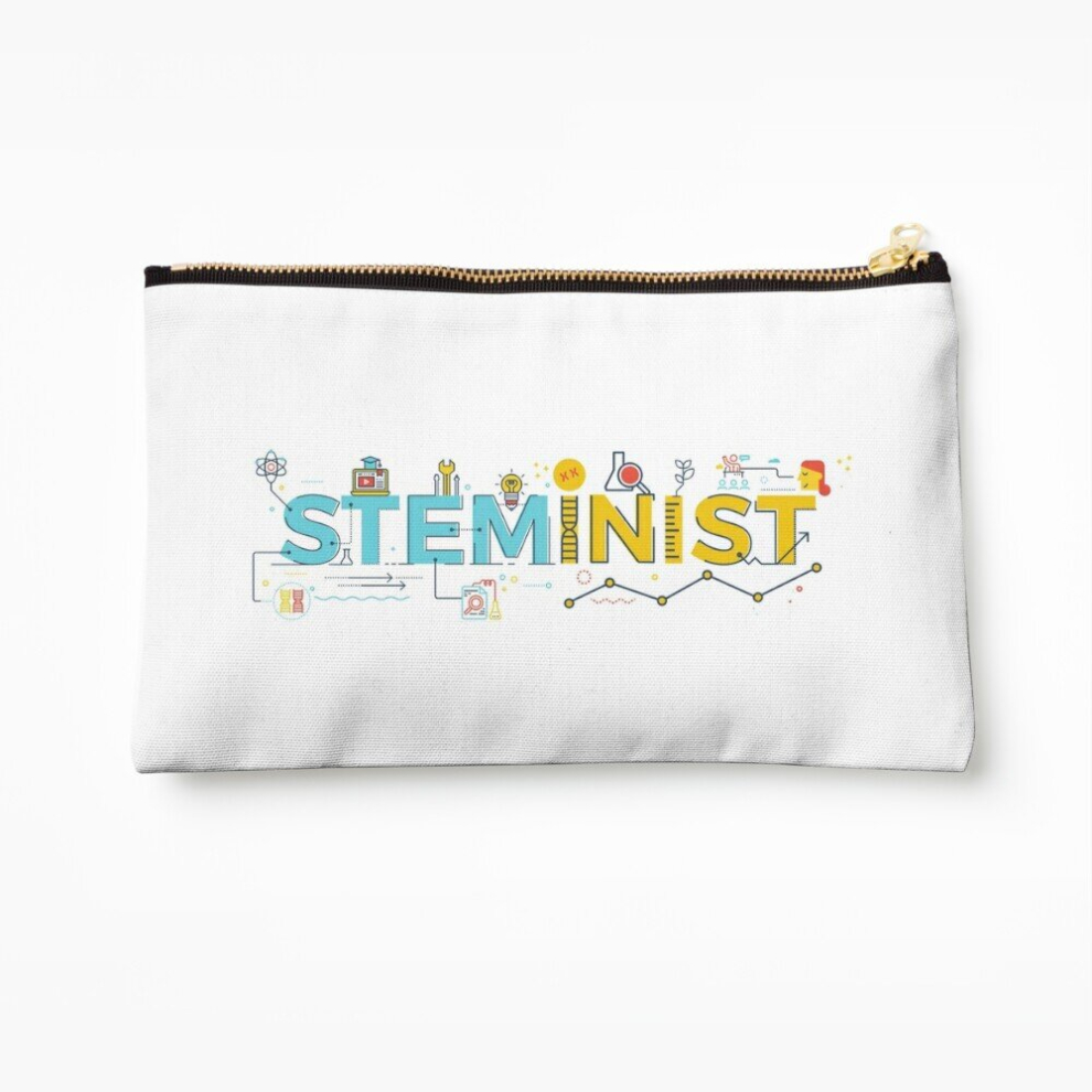Whibos Makeup Bag Steminist Cosmetic Organizer Tyvek Paper Bags Zipper Pouch