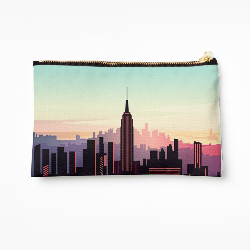 Whibos Makeup Bag New York Sunshine Cosmetic Organizer Tyvek Paper Bags Zipper Pouch