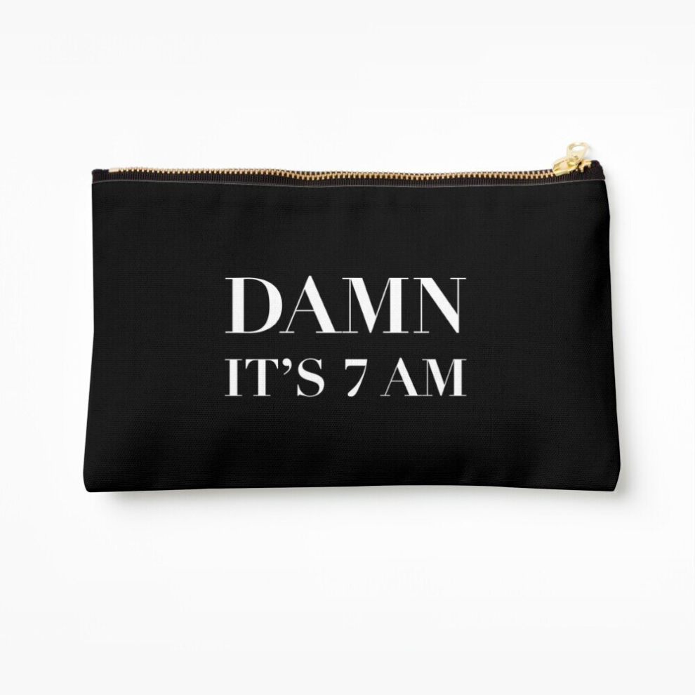 Whibos Makeup Bag Damn...It's 7Am Cosmetic Organizer Tyvek Paper Bags Zipper Pouch