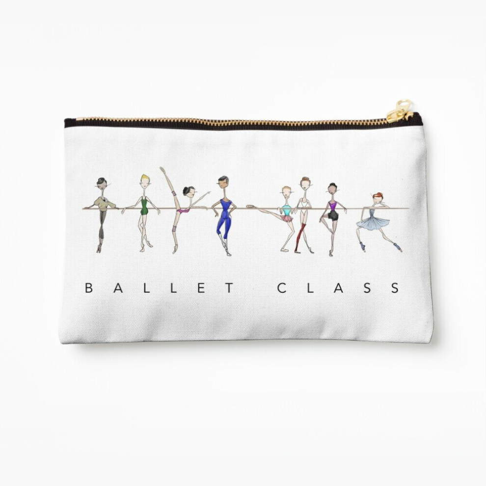Whibos Makeup Bag A Ballet Education's Ballet Class Cosmetic Organizer Tyvek Paper Bags Zipper Pouch