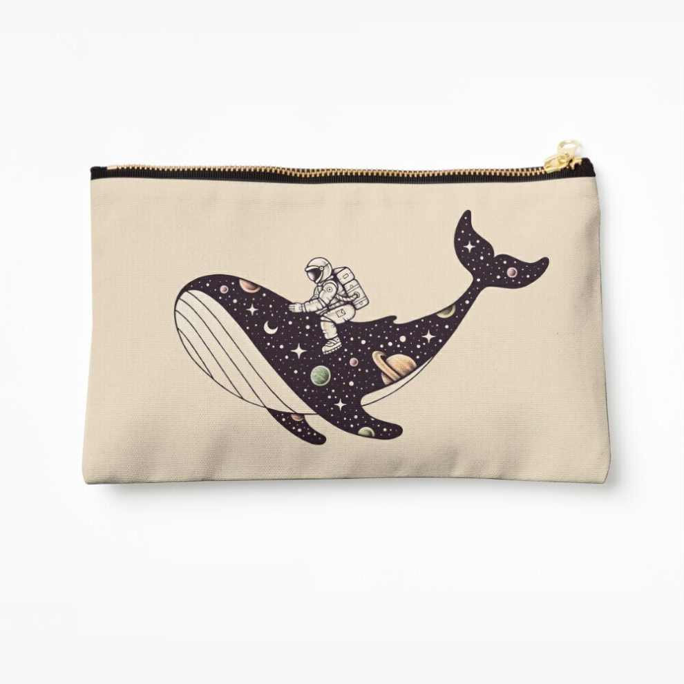 Whibos Makeup Bag Stellar Ride Cosmetic Organizer Tyvek Paper Bags Zipper Pouch