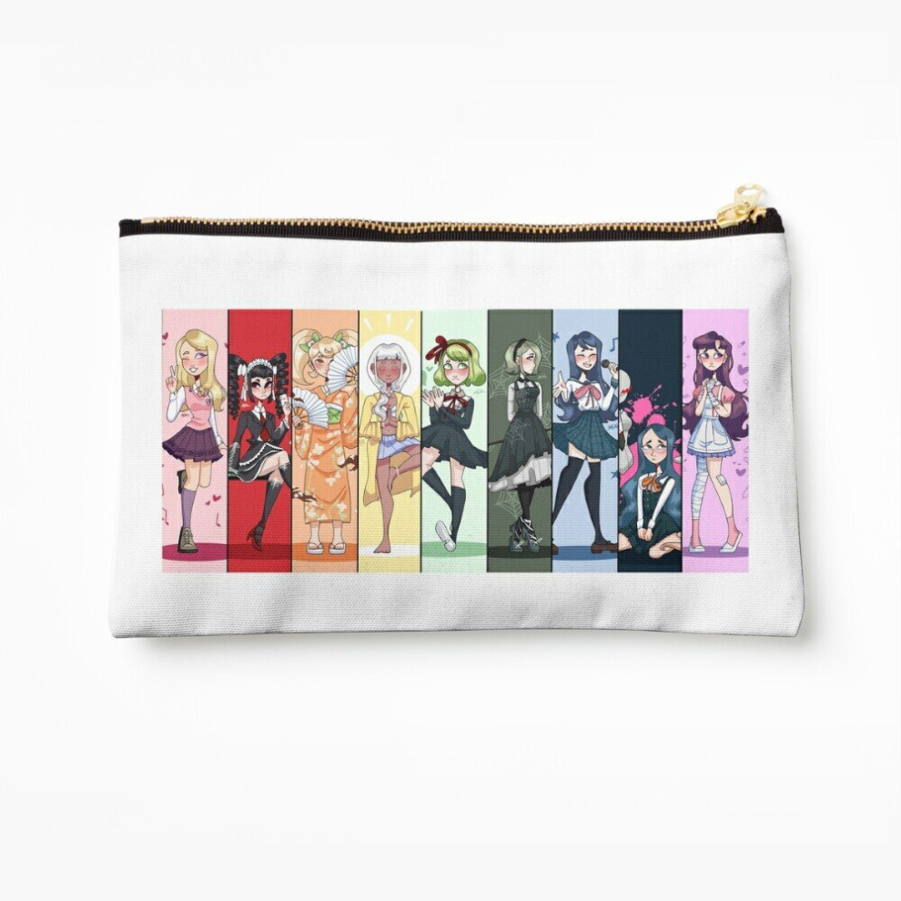 Whibos Makeup Bag Full Danganronpa Collection Cosmetic Organizer Tyvek Paper Bags Zipper Pouch