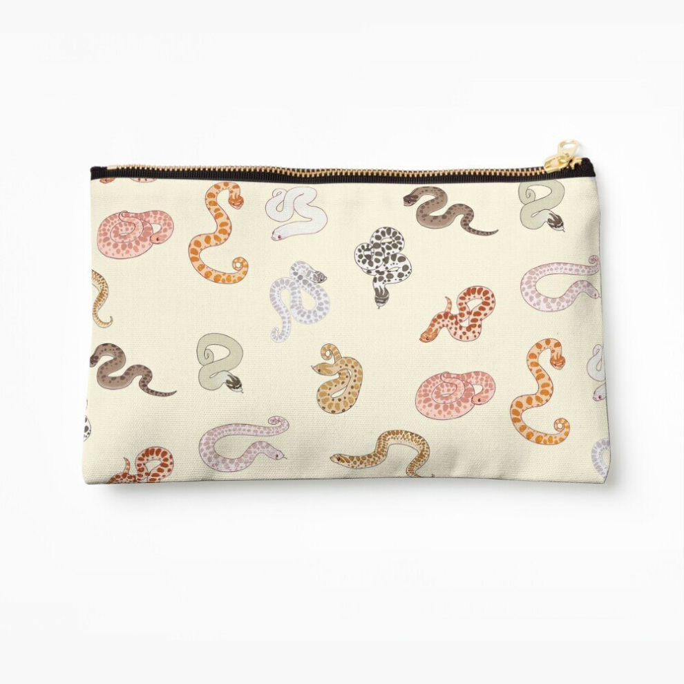 Whibos Makeup Bag Hognose Snakes Cosmetic Organizer Tyvek Paper Bags Zipper Pouch