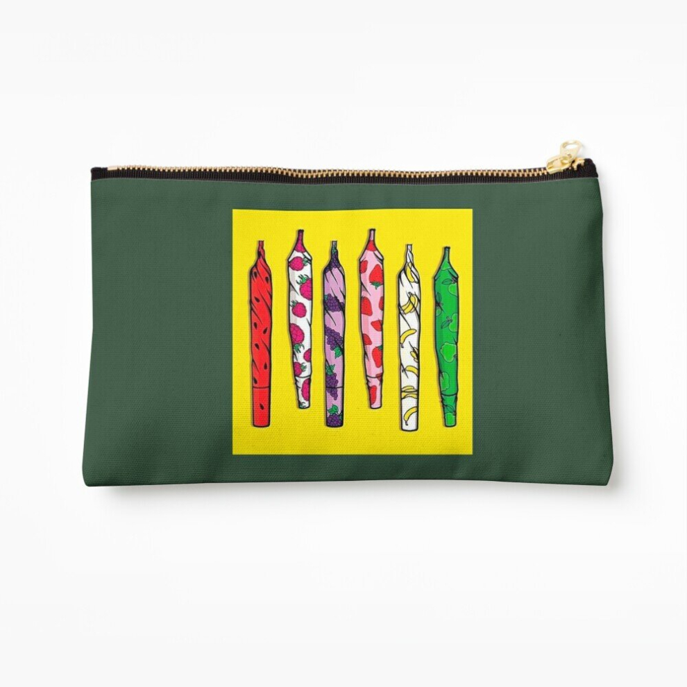 Whibos Makeup Bag Weed Color Cosmetic Organizer Tyvek Paper Bags Zipper Pouch