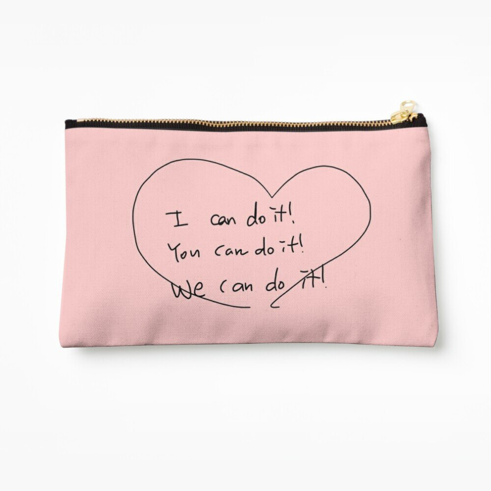 Whibos Makeup Bag Nct 127 Jaehyun's Cute English Message Cosmetic Organizer Tyvek Paper Bags Zipper Pouch