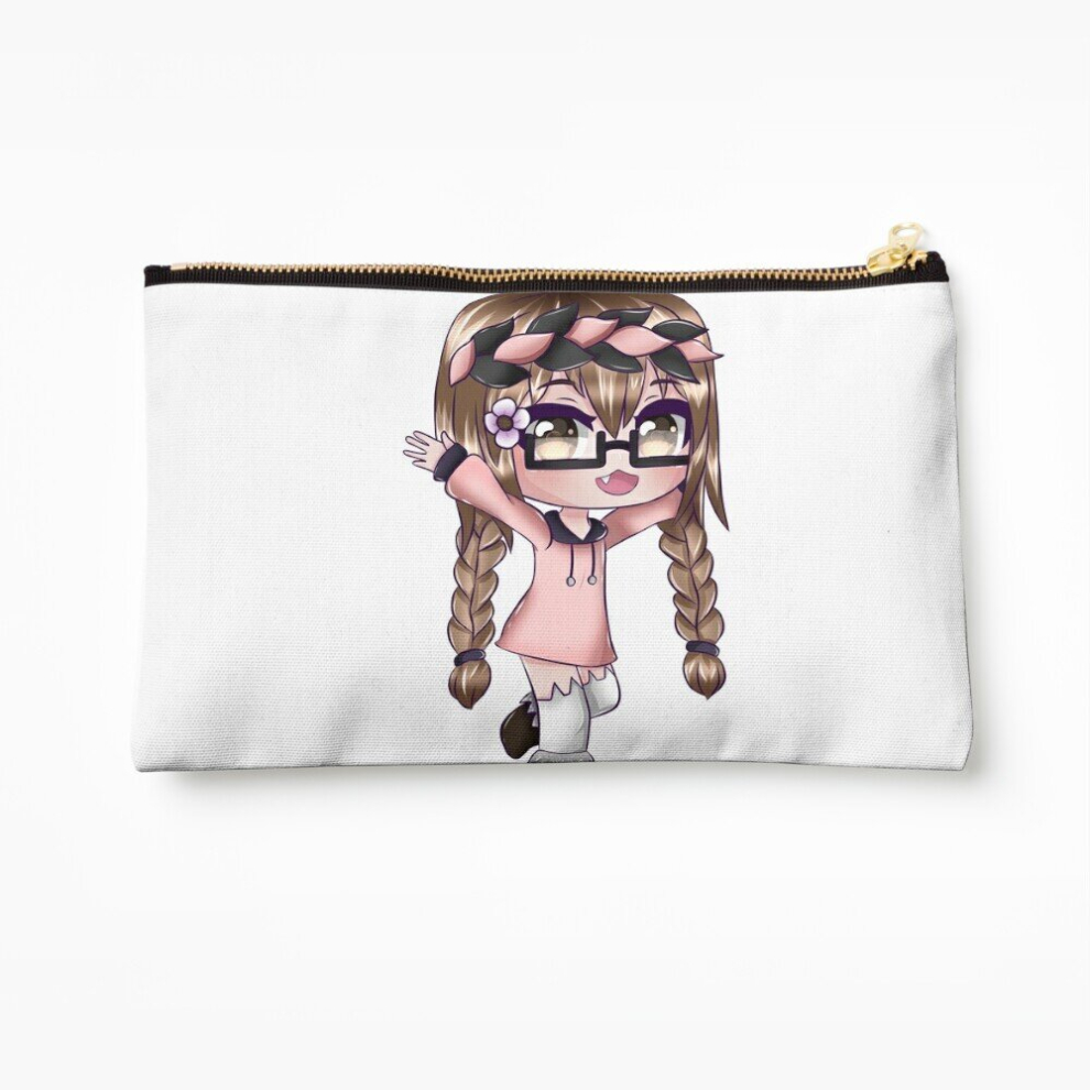 Whibos Makeup Bag Cute Anime Girl - Gacha Edit Cosmetic Organizer Tyvek Paper Bags Zipper Pouch
