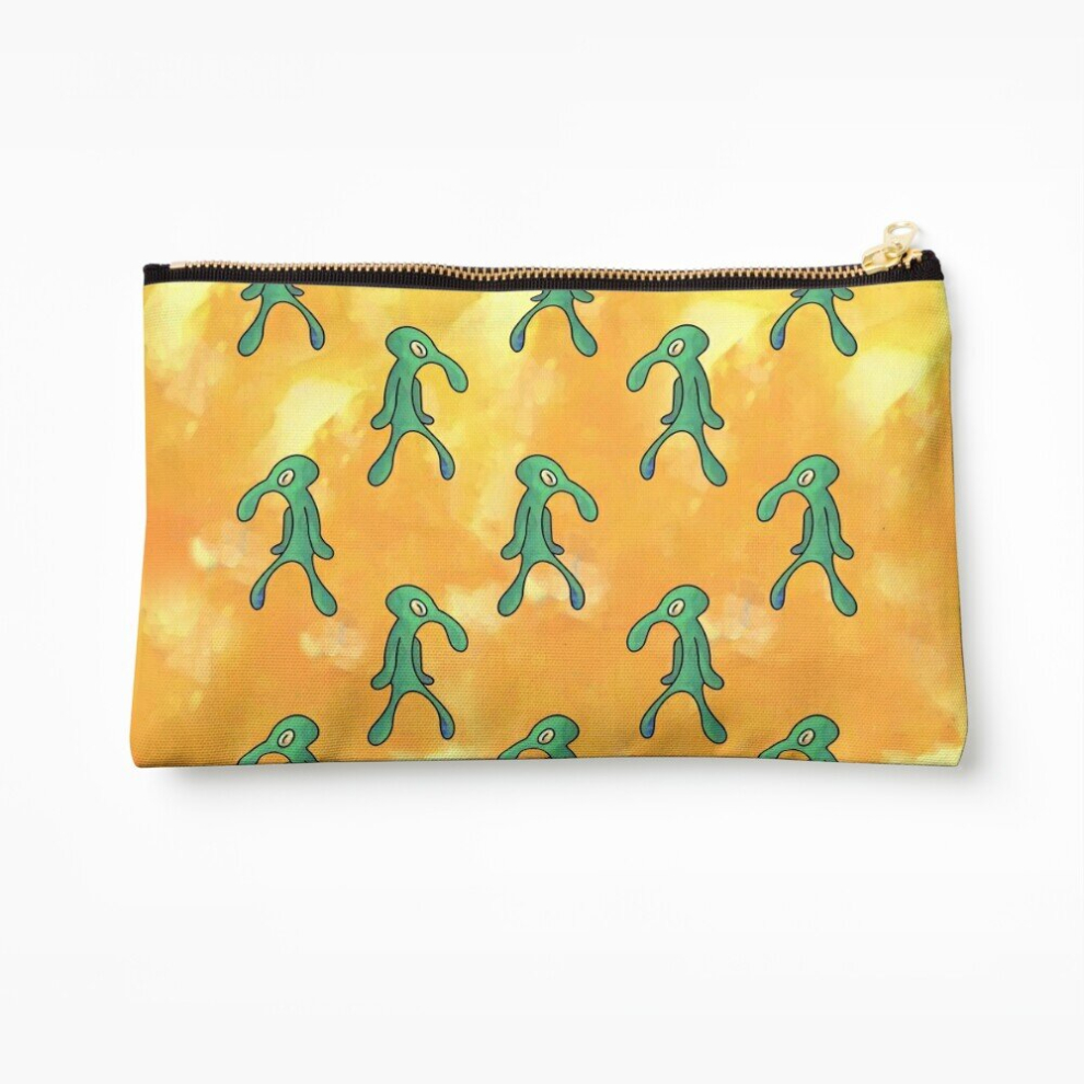 Whibos Yellow Makeup Bag Bold And Brash (Yellow) Cosmetic Organizer Tyvek Paper Bags Zipper Pouch