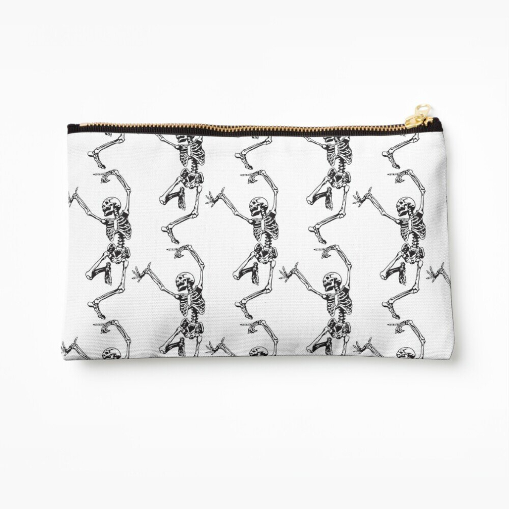 Whibos Makeup Bag Dance With Death Cosmetic Organizer Tyvek Paper Bags Zipper Pouch