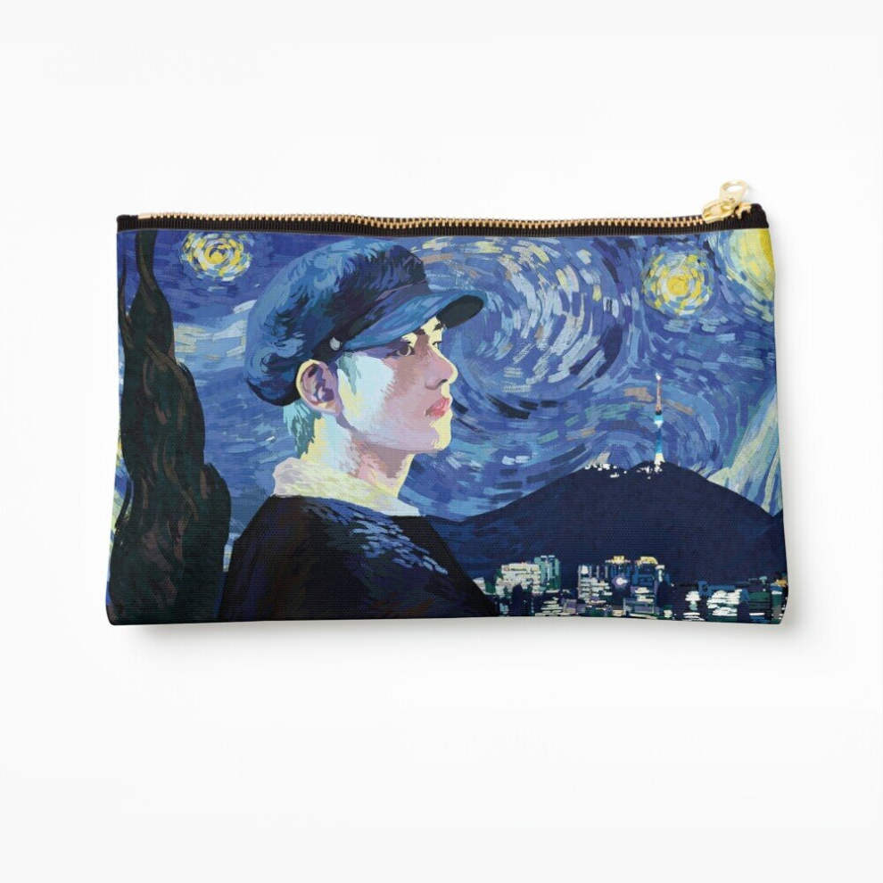 Whibos Makeup Bag Starry Tae Cosmetic Organizer Tyvek Paper Bags Zipper Pouch
