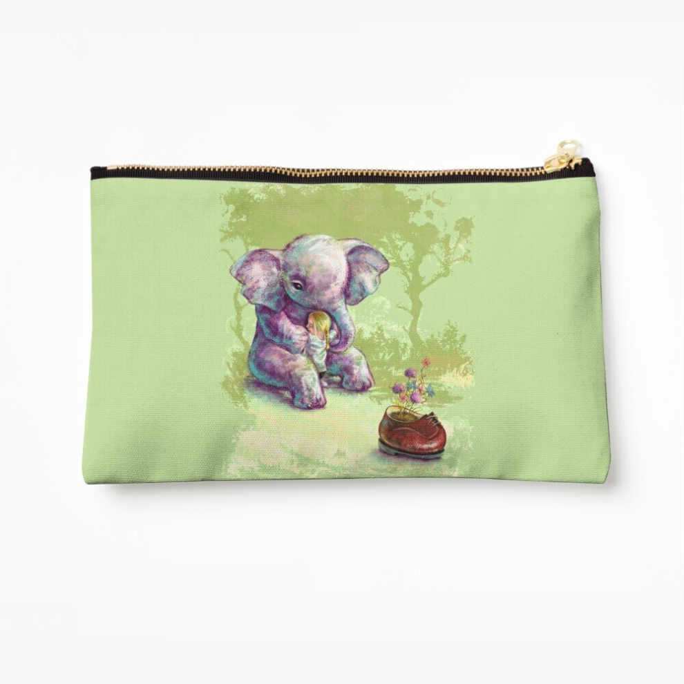 Whibos Makeup Bag Elephant Shoe Cosmetic Organizer Tyvek Paper Bags Zipper Pouch
